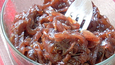 Compotée d'oignons rouges caramélisés