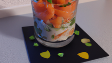 Verrine au saumon rapide