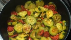 Courgettes au chorizo