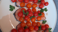 Truites aux tomates cerises