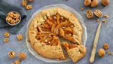 Tarte rustique aux poires et Noix de Grenoble AOP
