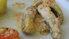 Queue de lotte au saumon fumé