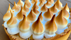Tarte crème citron-amande et meringue légère