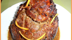 Jambon de Noël à l'orange