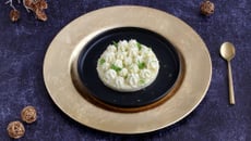 Entremet de riz au lait de coco et crème fouettée mascarpone citron vert