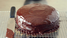 Fondant au chocolat et son nappage