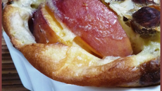 Clafoutis de nectarines aux noisettes