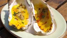 Huîtres chaudes au safran