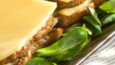 Millefeuille de Comté au pain d'épices