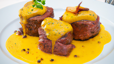 Filet mignon sauce moutarde