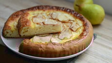 Tarte briochée aux poires