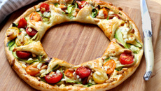 Tarte de légumes en couronne