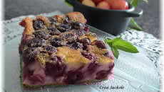 Clafoutis aux cerises et à la menthe