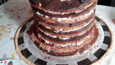 Gâteau d'anniversaire chocolat trois étages