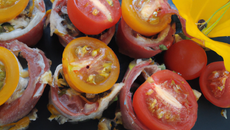 Maki de viande des grisons, FOL EPI et tomates confites