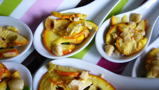 Oronges en petites cuillères