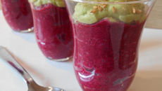 Verrine betterave rouge & avocat