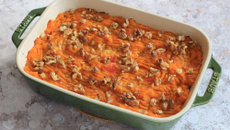 Parmentier de confit de canard au potimarron et noix