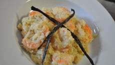 Crevette sauce coco vanille