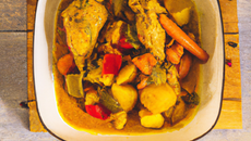 Poulet au curry et légumes