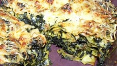 Lasagnes aux épinards et poulet