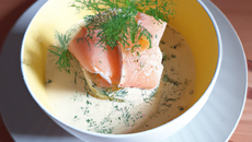 Crème de fenouil au saumon fumé