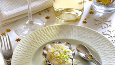 Écume d'huîtres au citron caviar