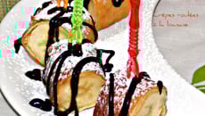 Crêpes roulées à la banane