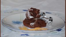 Aumônières chocolatées, crème au citron