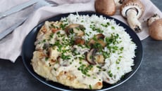 Escalopes de poulet à la crème et champignons