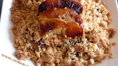 Crumble au boudin blanc Truffé