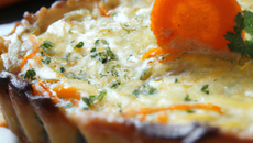 Tarte aux carottes et au fromage de brebis