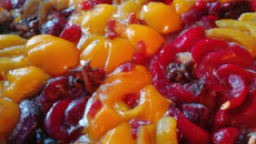 Pintade fermière aux 3 fruits