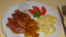 Magret de canard aux mangues