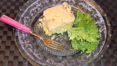 Crumble de poulet aux poireaux et curry