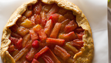 Galette pommes rhubarbe