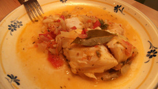 Dos de cabillaud en cocotte