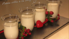 Panna cotta à la crème anglaise