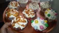 Cupcake à la crème et au caramel