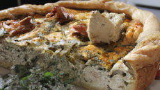 Tourte au crottin de chèvre