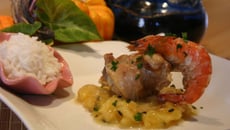 Rencontre improbable - Lapin et Gambas aux saveurs des îles.