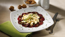 Carpaccio de betteraves aux Pommes de Savoie