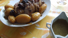 Rôti de porc aux pruneaux