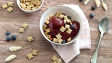 Nice cream banane myrtilles et Crok fondant chocolat noisettes