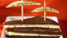 Club-sandwich 3P, Picodon, poire et pain d'épices