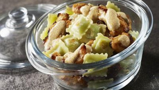 Ravioles croustillantes au poulet tandoori