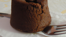 Fondant de chocolat au Fontainebleau