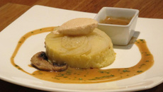 Chartreuse de pommes de terre aux langoustines