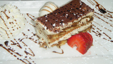 Tiramisu vanillé au café