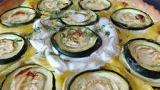 Quiche courgette & chêvre frais